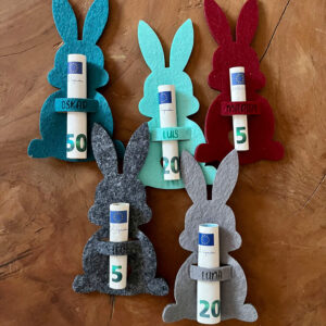 Geldgeschenk Ostern, FIlzhase, Hase aus Filz