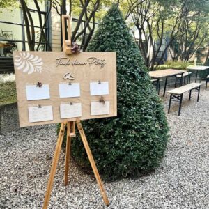 Finde deinen Platz Aufsteller Tafel Hochzeit