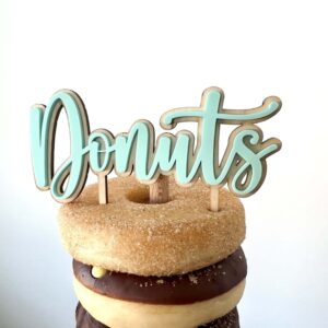 Caketopper Donuts mit Pastell Farbe