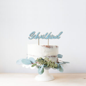 Caketopper Schulkind farbig bunt