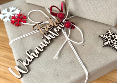 Mitarbeitergeschenke 20 Frohe Weihnachten Anhänger für Geschenke