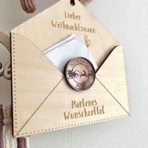 Wunschzettel für Weihnachtsmann Christkind