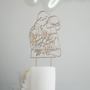 Caketopper Paar mit Name Hochzeit Torte (2)