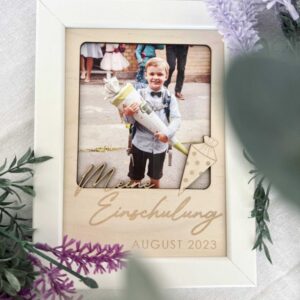 Meine Einschulung 2024 Bilderrahmen, Geschenkidee zur Einschulung
