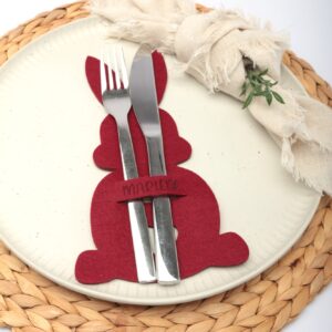Ostern Bestecktasche, Besteckhalter Osterhase
