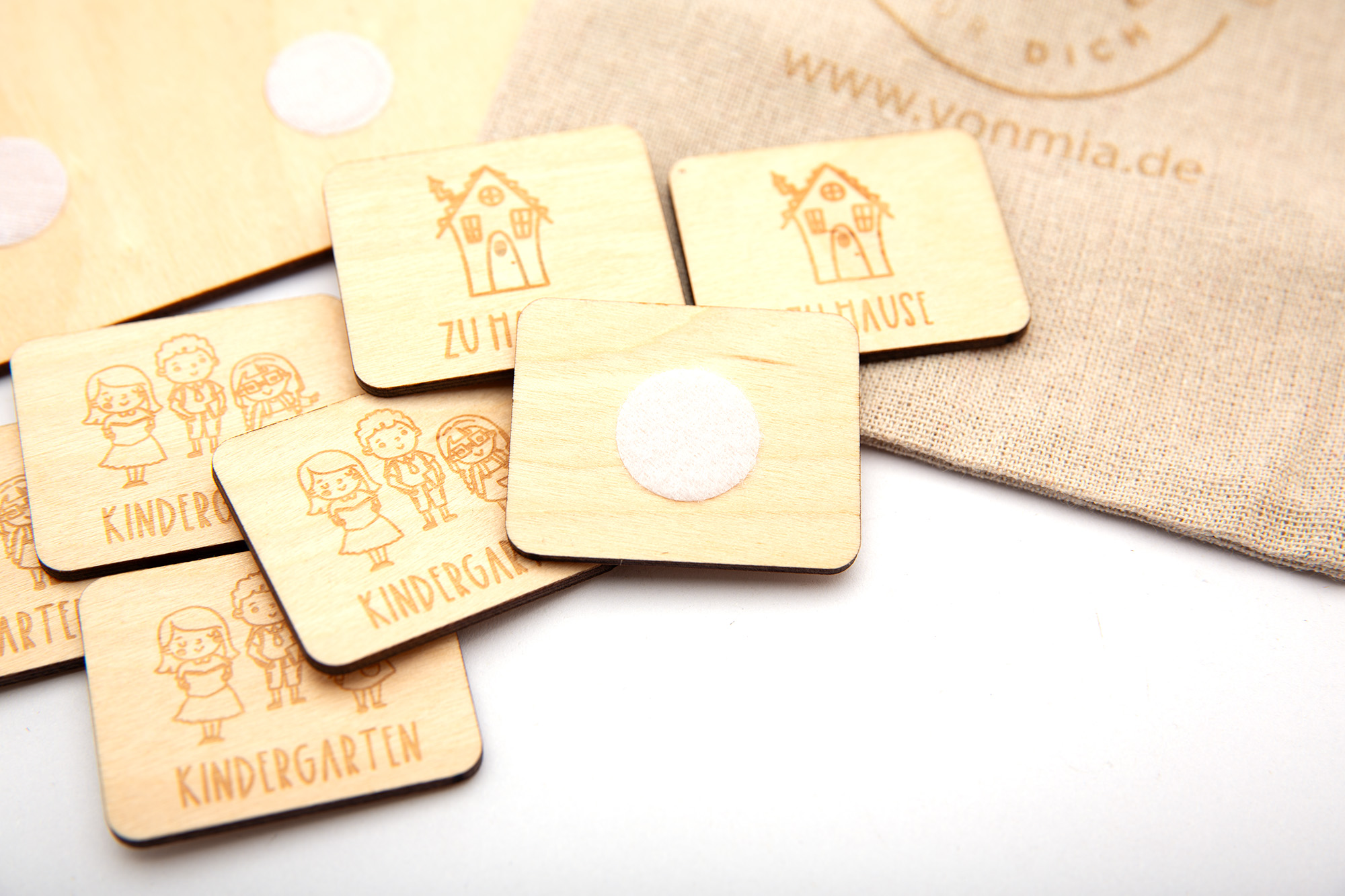 16-teiliges Waldtier Tischdeko Set - Bemalte Holz Figuren Für Baby Party Und Geburtstag