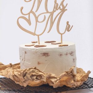Caketopper Mr & Mrs für Hochzeitstorte