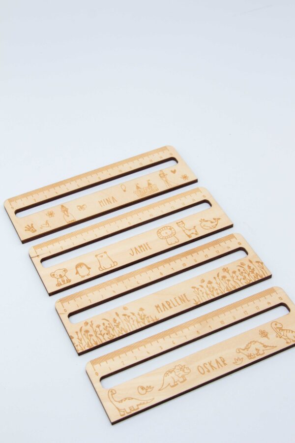 Personalisiertes Lineal Zur Einschulung - 4er Set Lesehilfe Für Schulanfänger