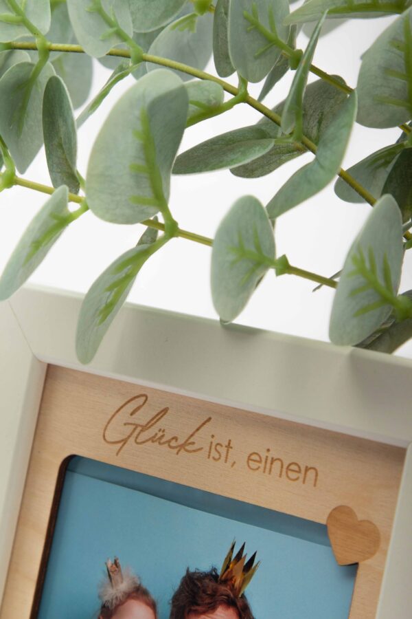 WarmherzIch Kaffeebecher "Glück Ist..." - Personalisierte Tasse Für Patenonkel, Bruder & Freunde (Weiß-Bordeaux, 330 Ml)