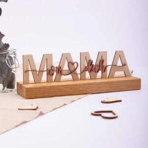 Mama Aufsteller Wir lieben dich, Ich liebe dich, Geschenk zum Muttertag