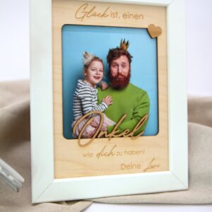 Glück ist, einen Onkel wie dich zu haben, Glück ist, eine Tante wie dich zu haben. Geschenk für Onkel, Geschenk für Tante