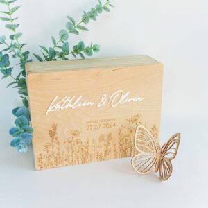 Erinnerungskiste zur Hochzeit, Hochzeitsbox, Geschenk zur Hochzeit, Hochzeitsgeschenk