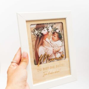 Bilderrahmen Mama ich liebe dich, Geschenkidee für Mama, Weihnachtsgeschenk, Geburtstagsgeschenk