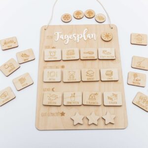 Mein Tagesplan für Kinder mit Routinekarten und Wetterkarten
