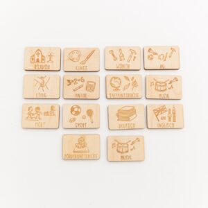 Stundenplan aus Holz personalisiert mit Name