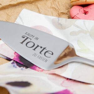 Tortenheber mit Gravur "Kaum in Torte zu fassen"