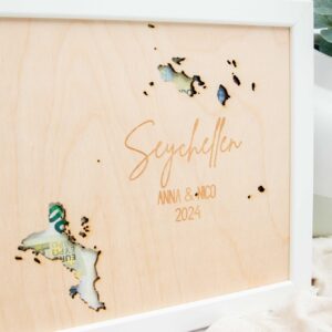 Seychellen Geldgeschenk, Geschenkidee Hochzeit, Flitterwochen Seychellen