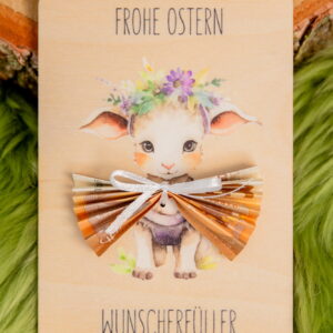 Geldgeschenk Verpackung Ostern, Geldschein verschenken