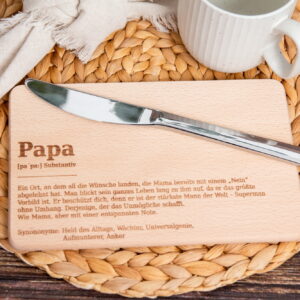 Geschenkidee Vatertag, Papa Brettchen