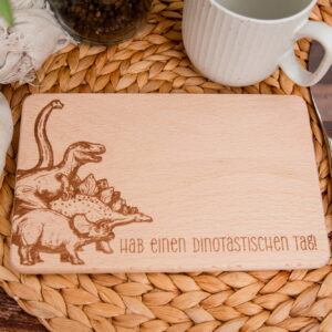Brotzeitbrett Dinos, Jausebrettche, Brotzeitbretterl Dinosaurier