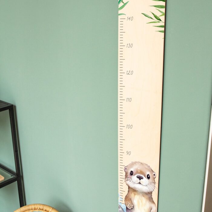 Messlatte Otter, Messleiste mit Otter Motiv, Kinderzimmer
