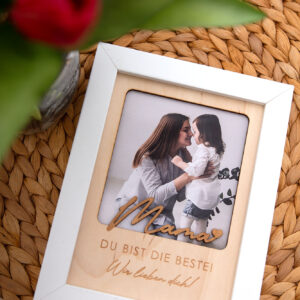 Mama wir lieben dich, Geschenk für Mama, Bilderrahmen für Mama, Weihnachtsgeschenk für Mama, Geburtstagsgeschenk für Mama