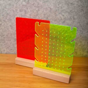Ohrringständer Neon mit Halter für Ohrringe und Ketten, Schmuck Organizer, Schmuckständer