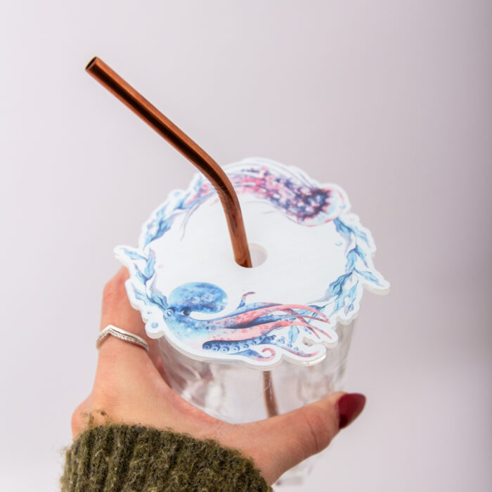 Glasdeckel für den Sommer, Insektenschutz getränk, Wein, Glas, Mit Loch und ohne Loch