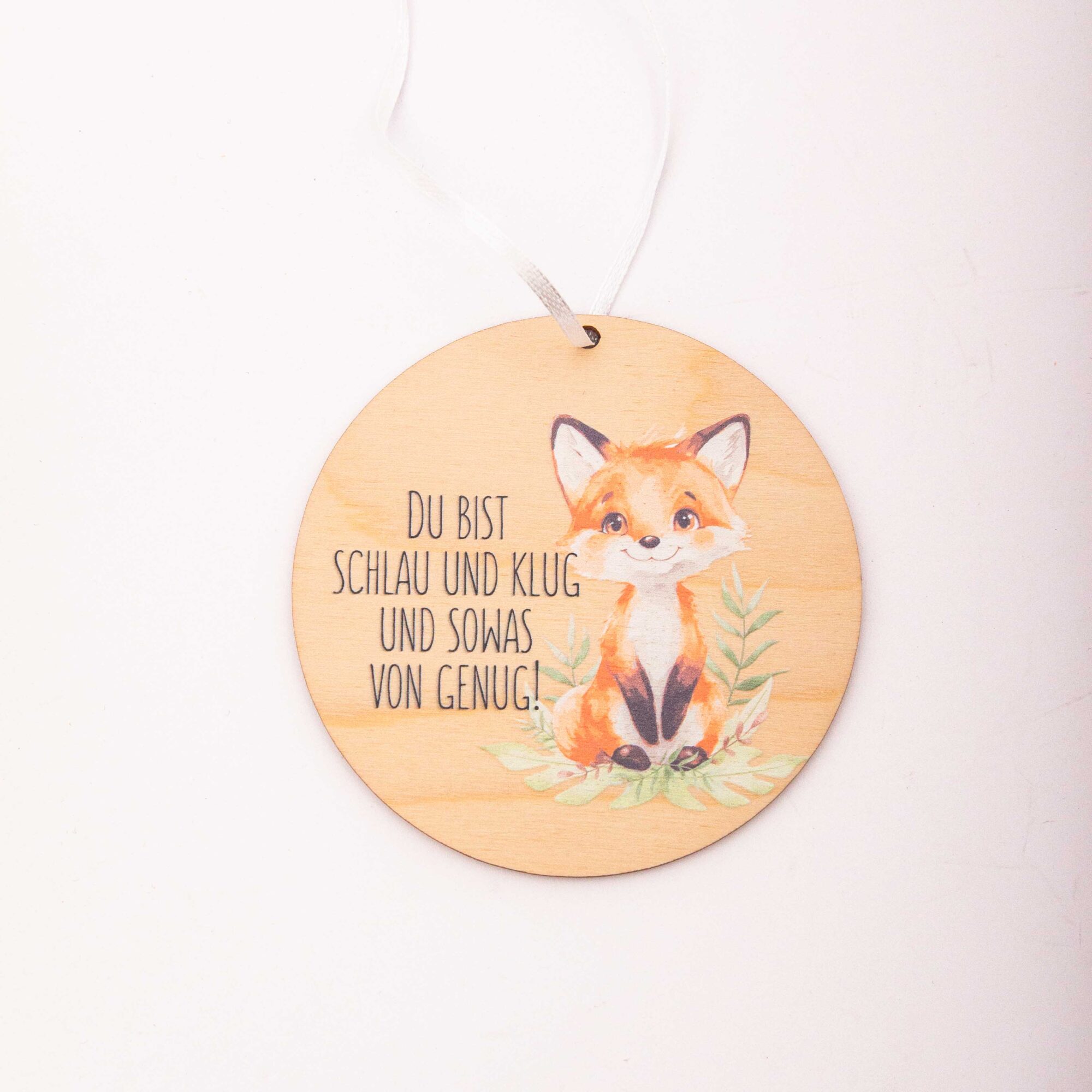 Affirmationsanhänger Holz Fuchs „Du bist schlau“ – Mutmacher für Kinder – Glücksbringer & Taschenanhänger – Handgemacht in Leipzig 2 Affirmationsanhänger aus Holz, Affirmation Kinder, Geschenkanhänger, Fuchs - Du bist schlau und klug und sowas von genug