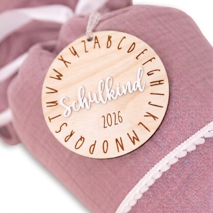 Schulkind 2026, Zuckertütenanhänger, Anhänger Schultüte, Zuckertüte