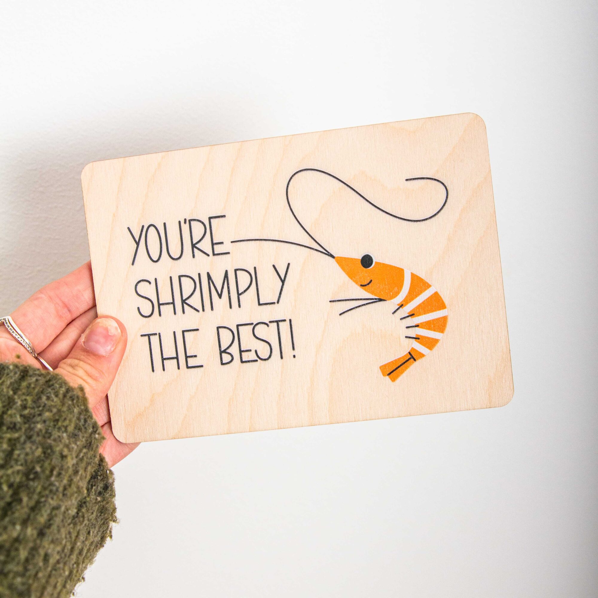 Postkarte you re shrimply the best / Holzpostkarte Bücherliebhaber / Bookstagram / Postkarten mit Botschaft 2 Postkarte you re shrimply the best / Holzpostkarte Bücherliebhaber / Bookstagram / Postkarten mit Botschaft