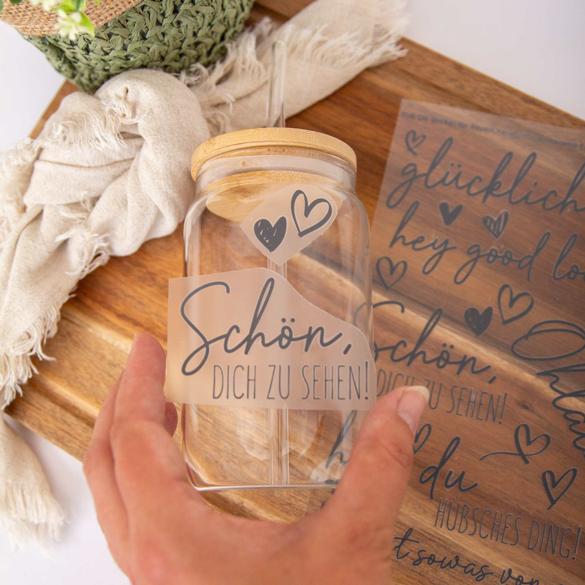 Rub-On Stickerbogen für Spiegel & Gläser im Format A5 | Aufkleber für Glas, Keramik, Porzellan, Raysin – Liebe und Komplimente 2 Rub Ons für Soiegel mit Sprüchen Ohlala, Geschirrspülfest, kratzfest und UV beständig